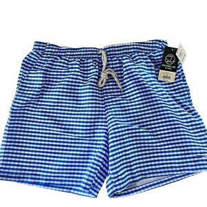 Southern Lure Swim Trunks Gingham Pattern NEW NWT